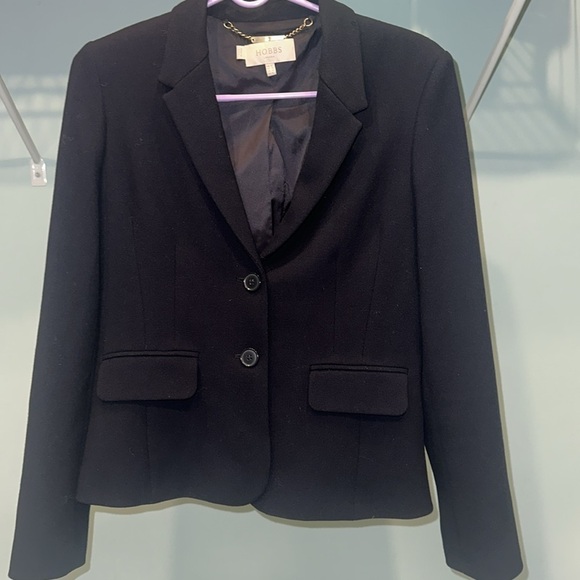 Hobbs Black Blazer with Button Closure - Picture 2 of 7